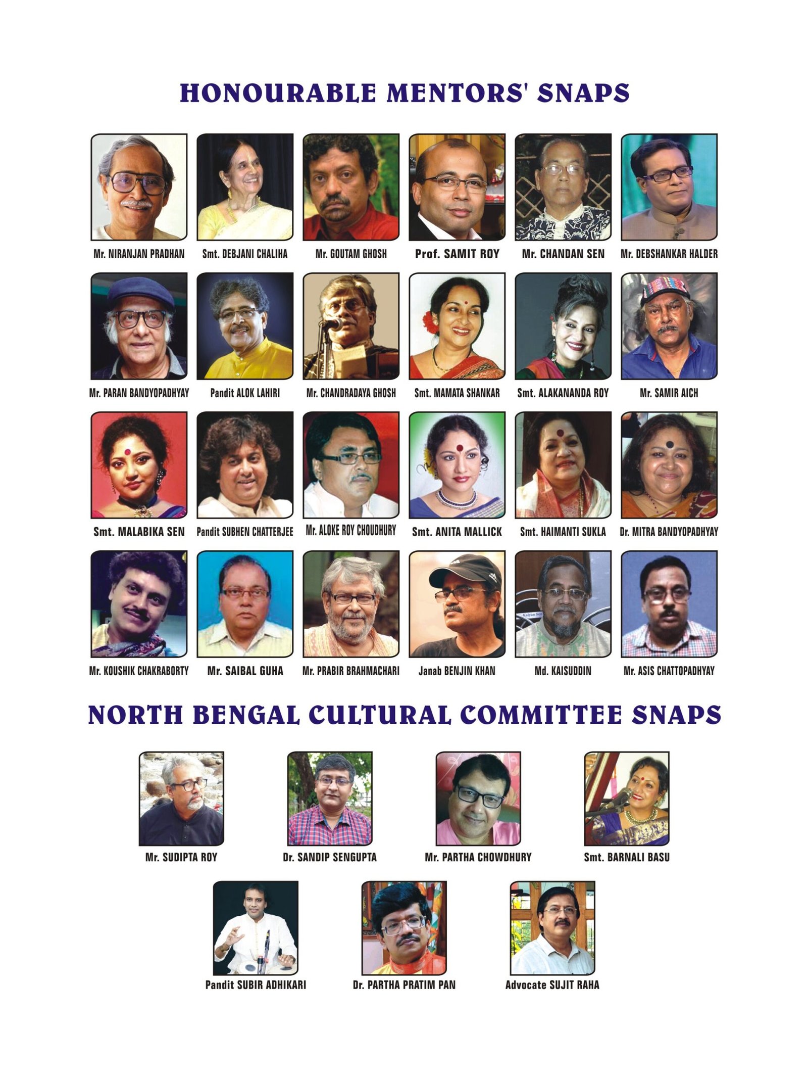 Honourable Mentors